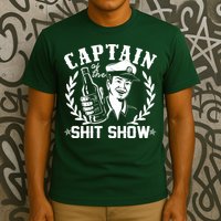 Funny Vintage Captain Of The Shit Show T-Shirt