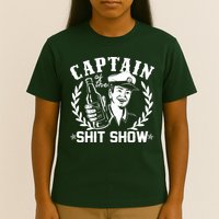 Funny Vintage Captain Of The Shit Show T-Shirt