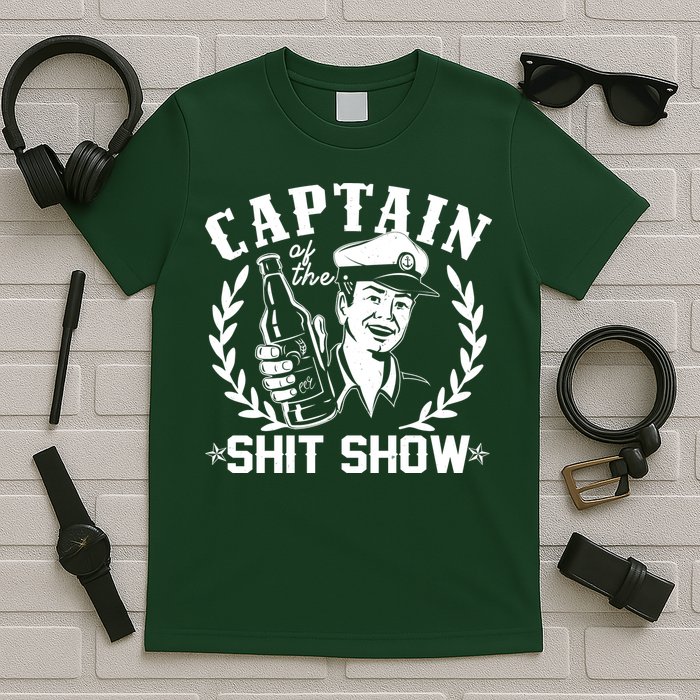 Funny Vintage Captain Of The Shit Show T-Shirt