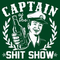 Funny Vintage Captain Of The Shit Show T-Shirt