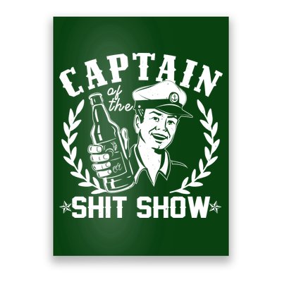Funny Vintage Captain Of The Shit Show Poster