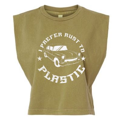 Funny Vintage Car Lover Oldtimer Quote Gag Garment-Dyed Women's Muscle Tee