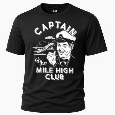 Funny Vintage Captain Of The Mile High Club Performance Shirt