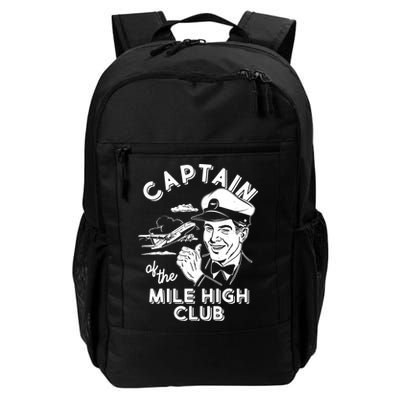 Funny Vintage Captain Of The Mile High Club Backpack