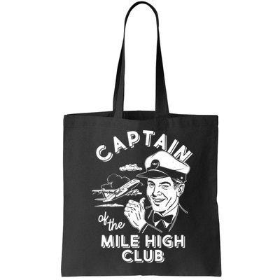Funny Vintage Captain Of The Mile High Club Bag