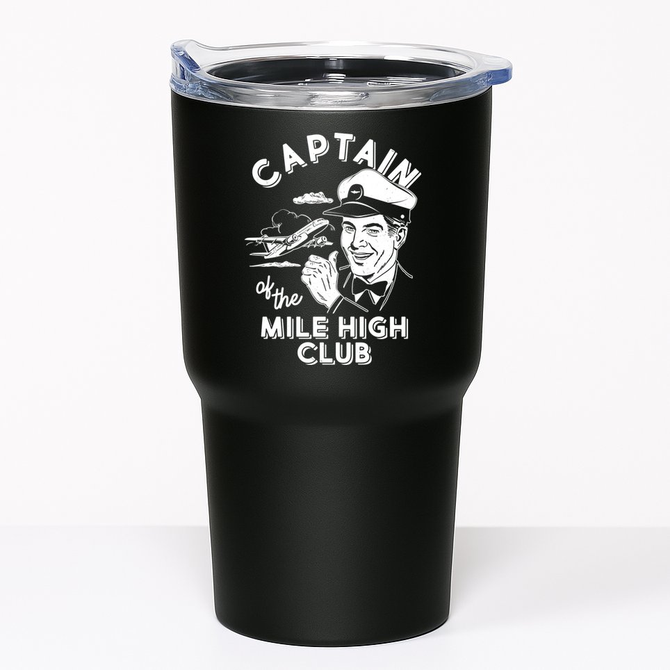 Funny Vintage Captain Of The Mile High Club Tumbler