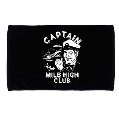 Funny Vintage Captain Of The Mile High Club Microfiber Hand Towel