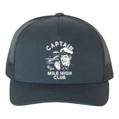 Funny Vintage Captain Of The Mile High Club Yupoong Adult 5-Panel Trucker Hat