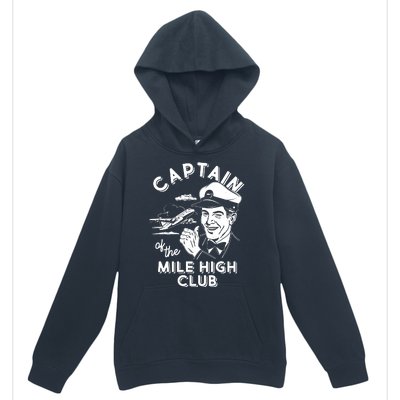 Funny Vintage Captain Of The Mile High Club Urban Pullover Hoodie