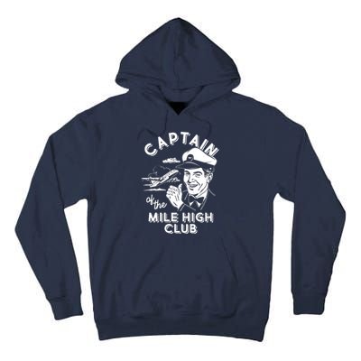 Funny Vintage Captain Of The Mile High Club Tall Hoodie