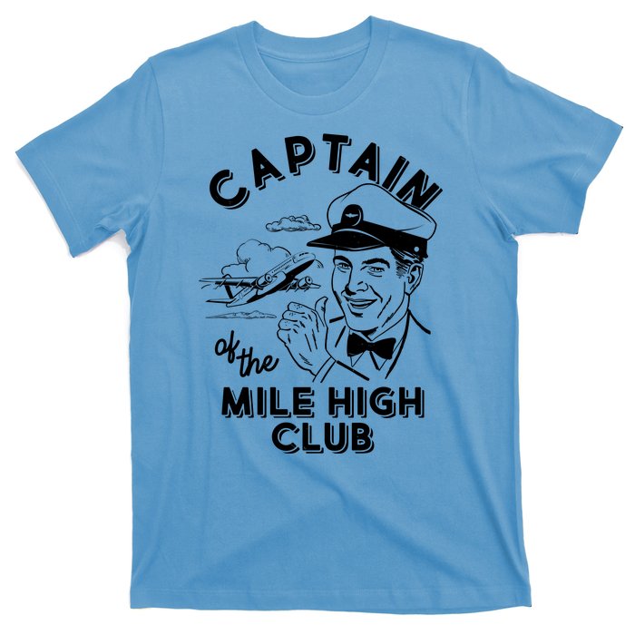 Funny Vintage Captain Of The Mile High Club T-Shirt