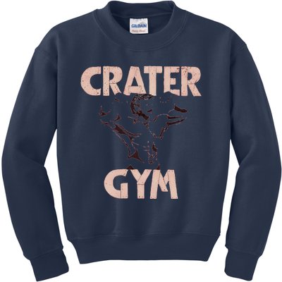 Funny Vintage Crater Gym Gift Kids Sweatshirt