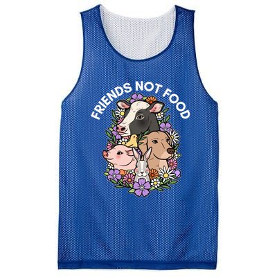 Funny Vegan Christmas Plant Based Xmas Friends Not Food Great Gift Mesh Reversible Basketball Jersey Tank