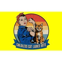 Funny Vintage Childless Cat Ladies Vote Kamala Harris 2024 Election Bumper Sticker