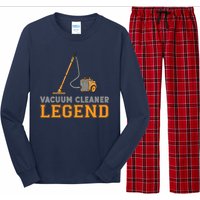 Funny Vacuum Cleaner Legend Housekeeping Hoover Cleaning Long Sleeve Pajama Set