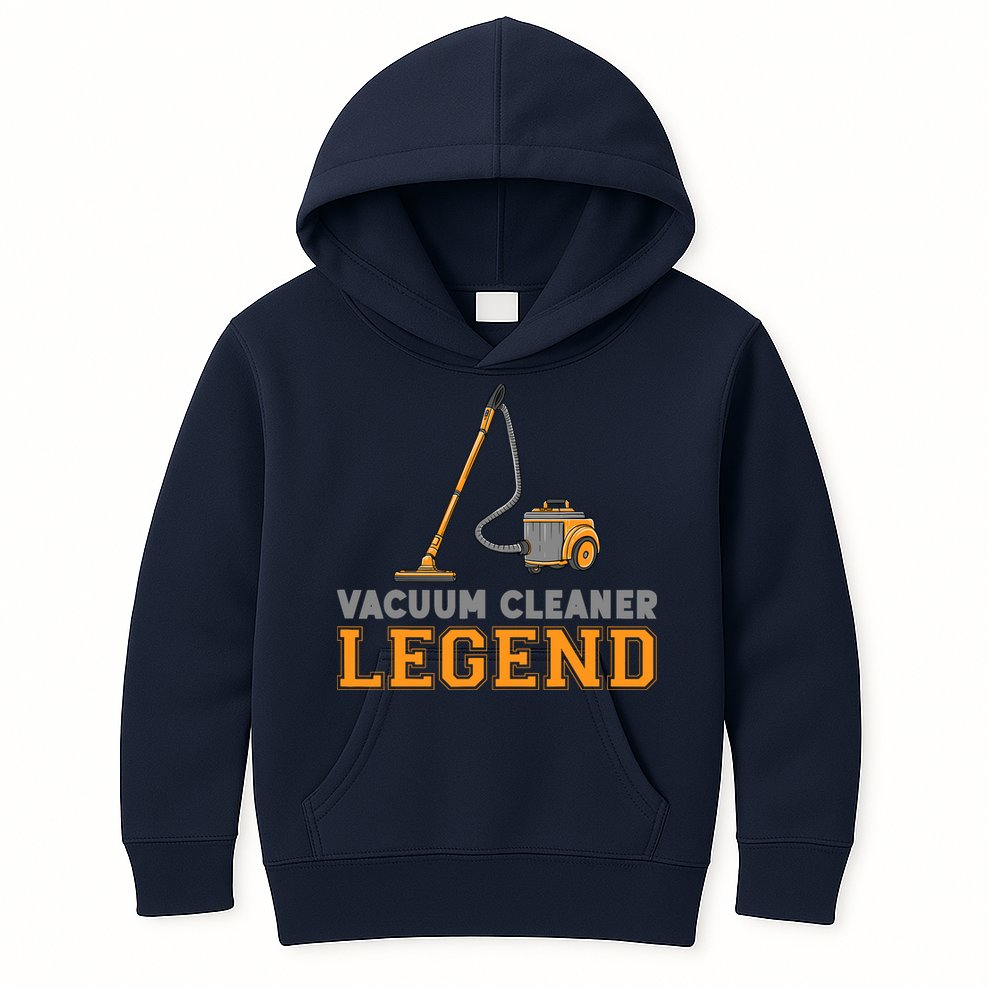 Funny Vacuum Cleaner Legend Housekeeping Hoover Cleaning Kids Hoodie