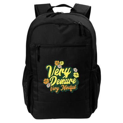 Funny Very Demure Very Mindful Trend Demure & Mindful Ladies Daily Commute Backpack