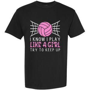 Funny Volleyball Design For Women Volleyball Player Garment-Dyed Heavyweight T-Shirt