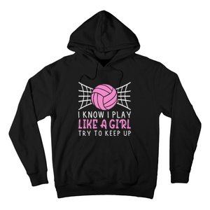 Funny Volleyball Design For Women Volleyball Player Hoodie