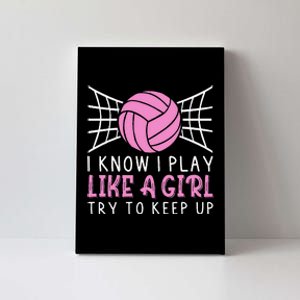 Funny Volleyball Design For Women Volleyball Player Canvas