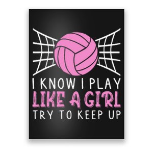 Funny Volleyball Design For Women Volleyball Player Poster