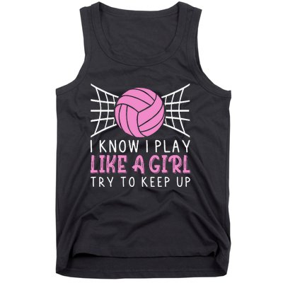 Funny Volleyball Design For Women Volleyball Player Tank Top