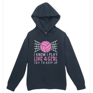 Funny Volleyball Design For Women Volleyball Player Urban Pullover Hoodie