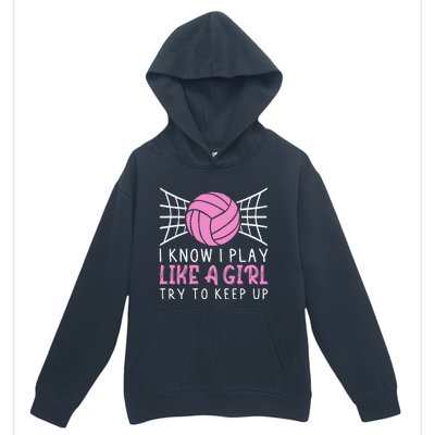 Funny Volleyball Design For Women Volleyball Player Urban Pullover Hoodie