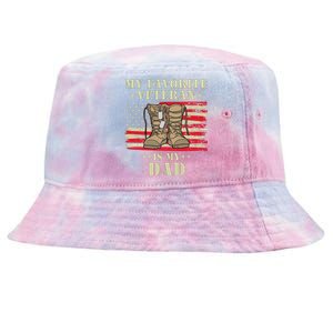 Father Veterans Day My Favorite Veteran Is My Dad Proud Tie-Dyed Bucket Hat