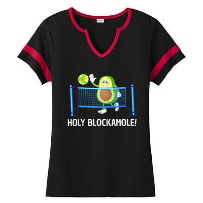 Funny Volleyball Design For Volleyball Players Ladies Halftime Notch Neck Tee