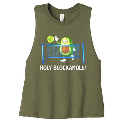 Funny Volleyball Design For Volleyball Players Women's Racerback Cropped Tank