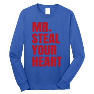 Funny Valentines Day Mr Steal Your Heart Gift Long Sleeve Shirt