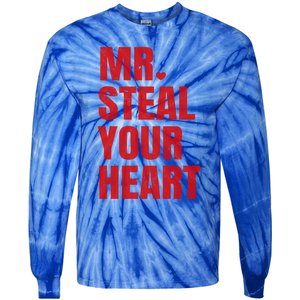 Funny Valentines Day Mr Steal Your Heart Gift Tie-Dye Long Sleeve Shirt