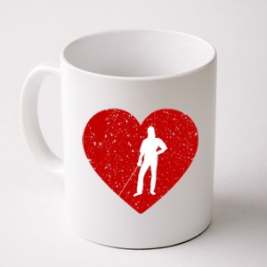 Fencing Valentine Day Gift For Fencing Lover Heart Cute Gift Coffee Mug