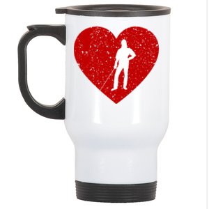 Fencing Valentine Day Gift For Fencing Lover Heart Cute Gift Stainless Steel Travel Mug