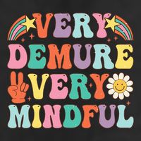 Funny Very Demure Very Mindful Trend Demure & Mindful 7 Panel Mesh Trucker Snapback Hat