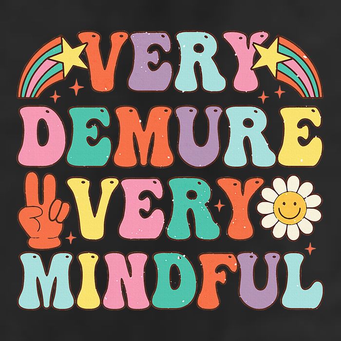 Funny Very Demure Very Mindful Trend Demure & Mindful 7 Panel Mesh Trucker Snapback Hat