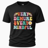 Funny Very Demure Very Mindful Trend Demure & Mindful Cooling Performance Crew T-Shirt