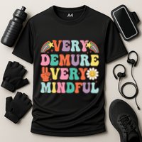 Funny Very Demure Very Mindful Trend Demure & Mindful Cooling Performance Crew T-Shirt