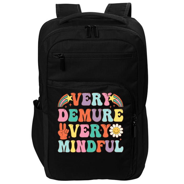 Funny Very Demure Very Mindful Trend Demure & Mindful Impact Tech Backpack