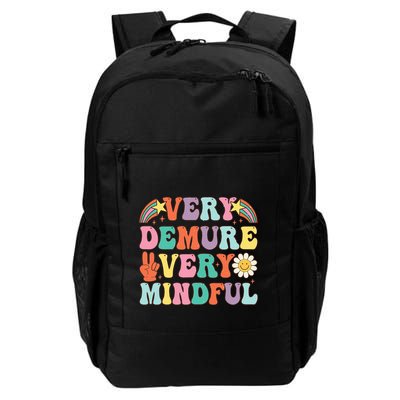 Funny Very Demure Very Mindful Trend Demure & Mindful Backpack