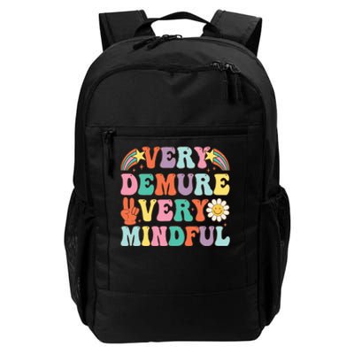 Funny Very Demure Very Mindful Trend Demure & Mindful Daily Commute Backpack