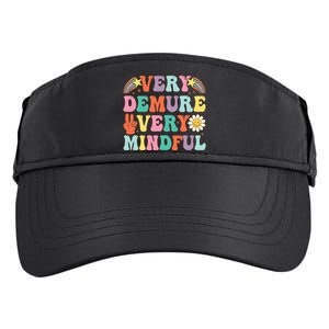 Funny Very Demure Very Mindful Trend Demure & Mindful Adult Drive Performance Visor