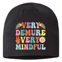 Funny Very Demure Very Mindful Trend Demure & Mindful Sustainable Beanie