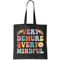 Funny Very Demure Very Mindful Trend Demure & Mindful Tote Bag