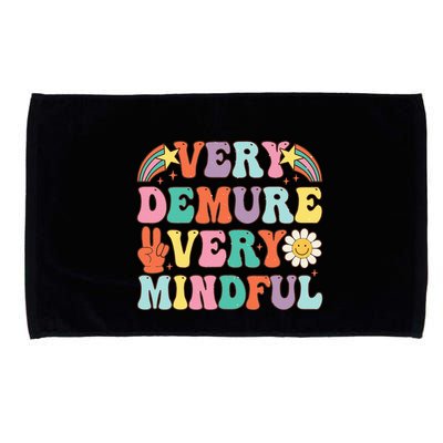 Funny Very Demure Very Mindful Trend Demure & Mindful Microfiber Hand Towel
