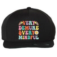 Funny Very Demure Very Mindful Trend Demure & Mindful Wool Snapback Cap