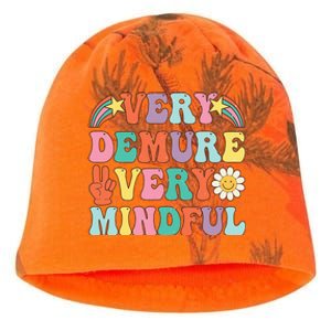 Funny Very Demure Very Mindful Trend Demure & Mindful Kati - Camo Knit Beanie