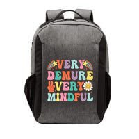 Funny Very Demure Very Mindful Trend Demure & Mindful Vector Backpack