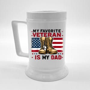 Father Veterans Day My Favorite Veteran Is My Dad For Beer Stein